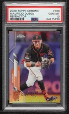 2020 Topps Chrome Refractor Mauricio Dubon #168 PSA 10 GEM MT 8d2