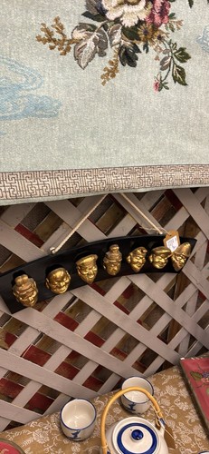 Vintage Japanese Seven Lucky Gods Wall Hanging
