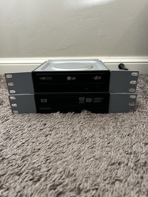 DVD-RW Rewriter Drive Black with 10-inch plastic rack mounts