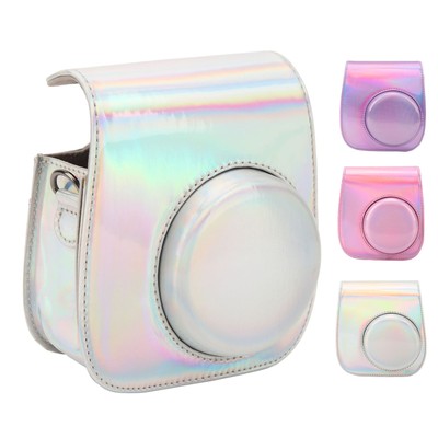 Colorful PU Leather Camera Bag Case With Detachable Adjustable Shoulder Stra Fit