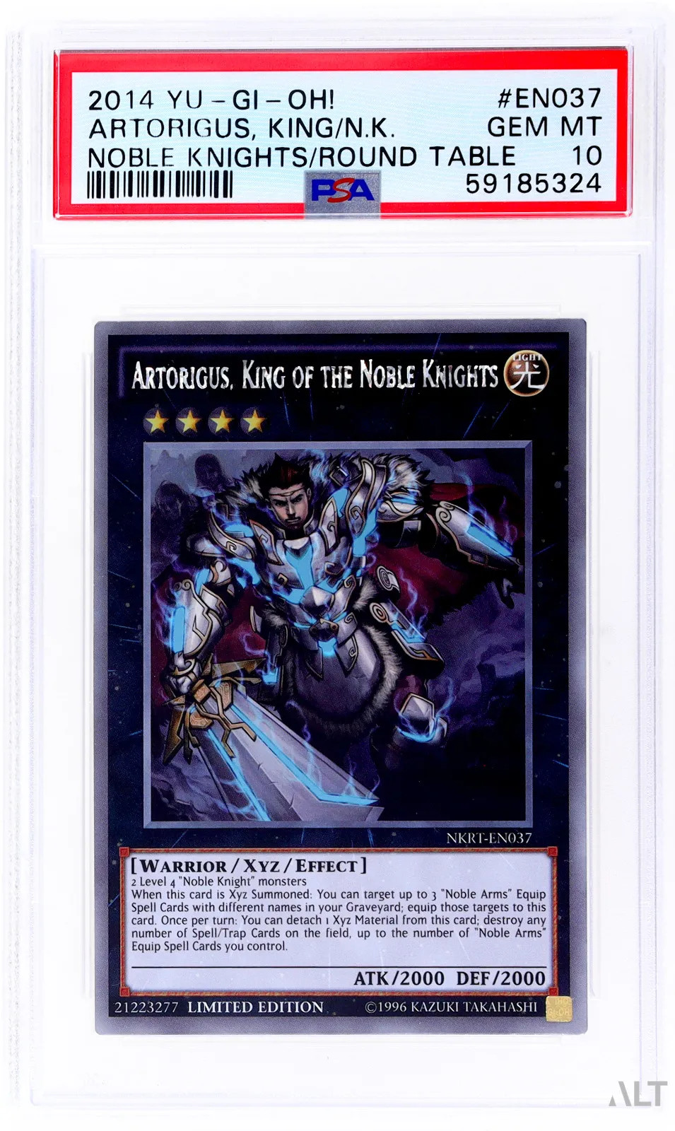 2014 Yu-Gi-Oh! YU-GI-OH! NOBLE KNIGHTS OF THE ROUND TABLE #EN037 Artorigus, King/N.K. front