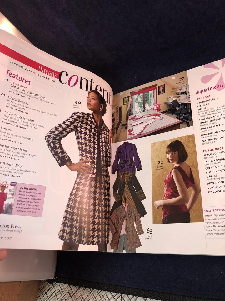 Threads Magazine January 2014 Holiday Edition New 90 pages of Fun - Image 2 of 3
