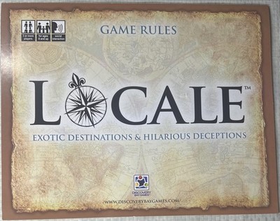 Locale Instruction Sheet   Rules Booklet (2009 Discovery Bay Games)