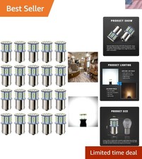 1156 1141 1003 7506 BA15S LED Bulbs Xenon White 20-Packs, Super Bright 3014 5...
