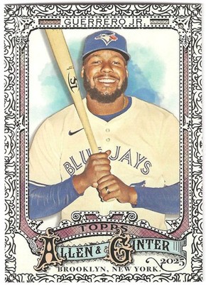 2025 Topps Allen & Ginter Foil Filagree #116 Vladimir Guerrero Jr. Blue Jays