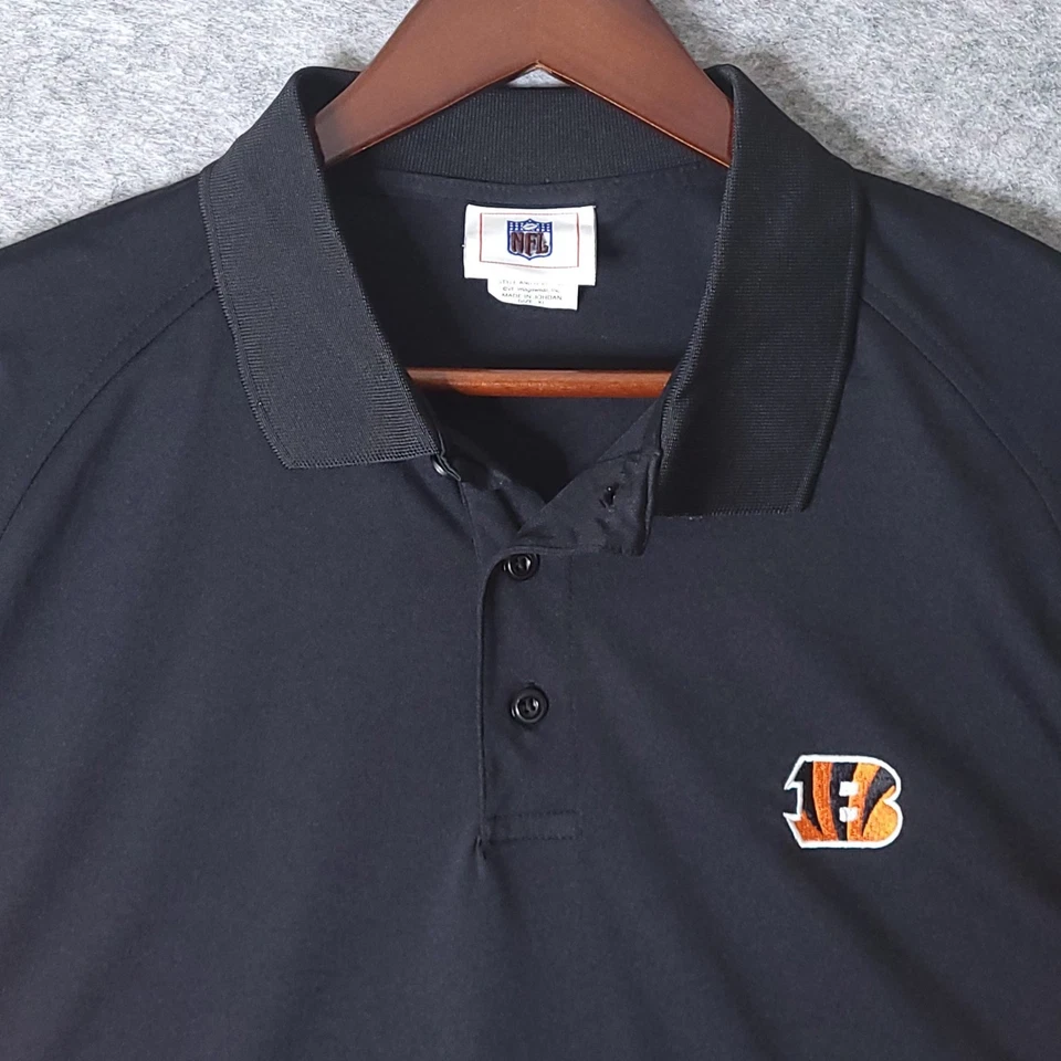 Поло NFL VF Imagewear Cincinnati Bengals Цвет черный Оранжевый Размер XL Вышивка - Изображение 3 из 4