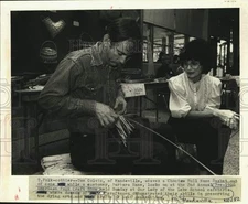 1982 Press Photo Crafters at American Folk Art Show in Maudelville, Louisiana
