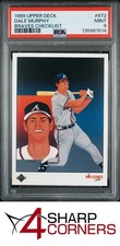 1989 UPPER DECK #672 DALE MURPHY BRAVES CHECKLIST PSA 9