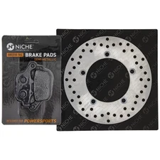 NICHE Rear Right Brake Rotor Pad Kit for Suzuki 06435-KYJ-901 Semi Metallic