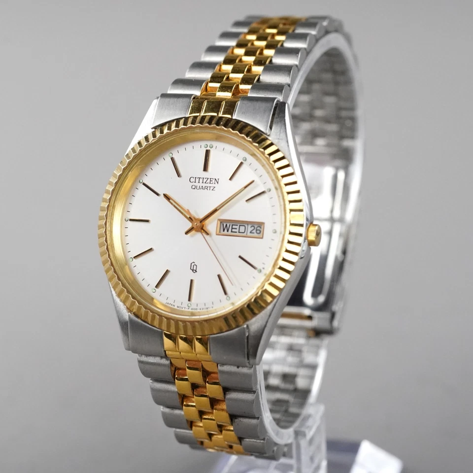 Citizen DAY&DATE 6100-K09311男士腕表35毫米复古全新电池 — 第 2/4 张图片