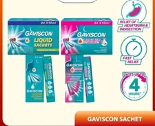 Gaviscon Double Action | Peppermint Liquid Sachets 10ML Free Shipping