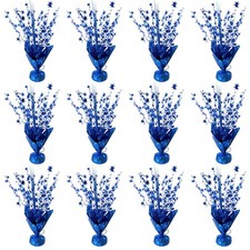 12 Pcs Metallic Foil Spray Centerpiece Party Star Table Decoration Brust Glit...