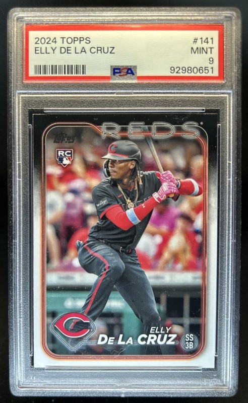 2024 Topps Elly De La Cruz Rookie RC #141 Reds PSA 9