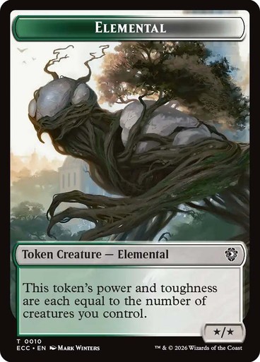 4x Elemental/Copy Token, Lorwyn Eclipsed Tokens, MTG, 4 pack, Magic