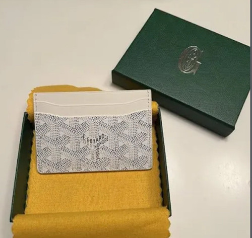 Goyard White Card Holder