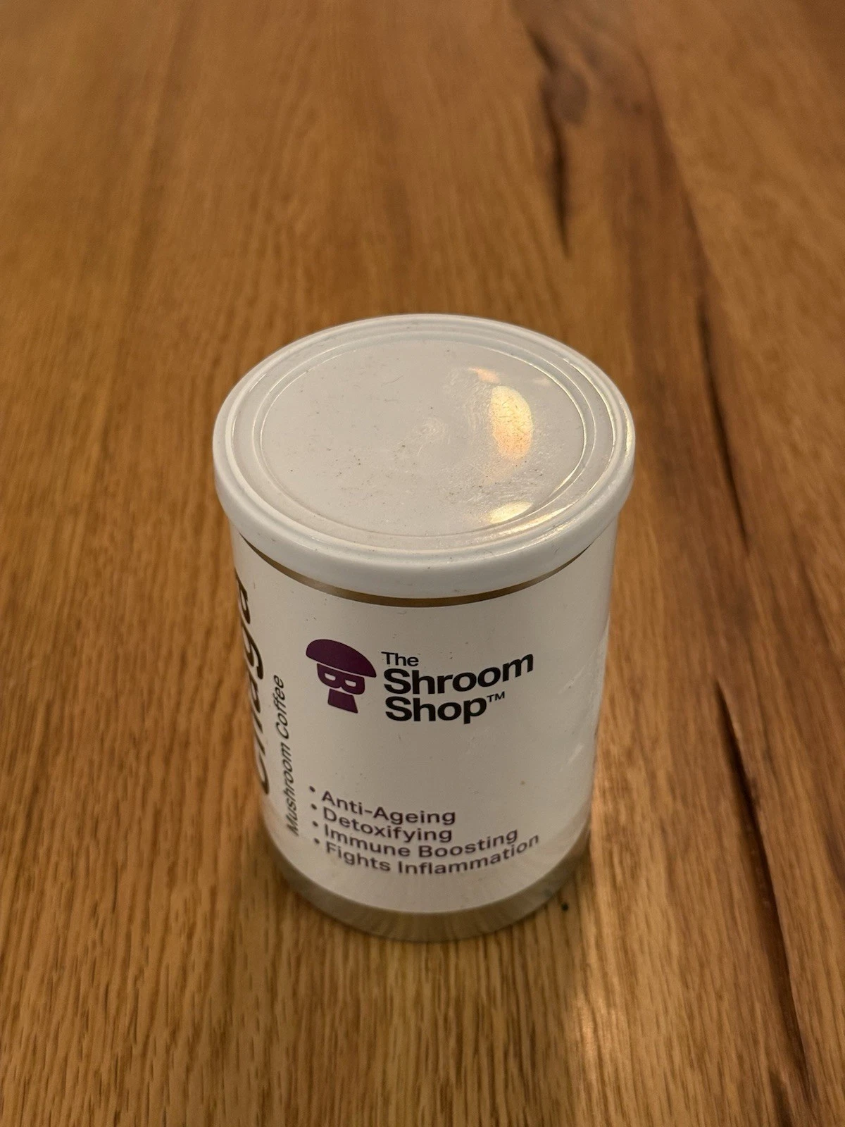 The Shroom Shop 30000mg Chaga Mushroom Coffee 100g - New 12/2026 Clumped Inside