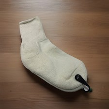 VTG Socks Quarter Cut White Ankle Acrylic Blend Size 9-11 NOS 80s 90's USA Made