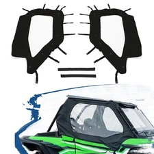 Pair Soft Doors Windows Enclosure For 14-22 Polaris RZR XP 1000 Turbo S 1000 900