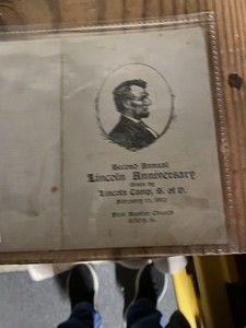 Lincoln Anniversary Sons Of Cival War Veterans February 13,1912
