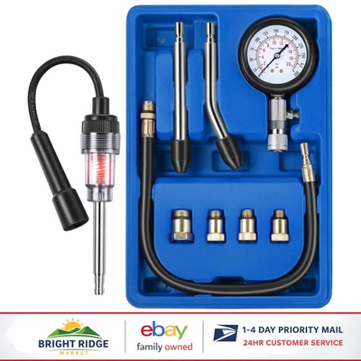 #ad Automotive Compression Tester Kit with Spark Plug Tester for Engine Diagnostics $43.89