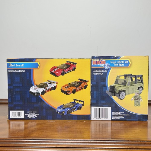 Make It Blocks Toy Racing Car 301 Piece + Large Vehicle Set W/ Figure 208 Piece - Picture 2 of 2