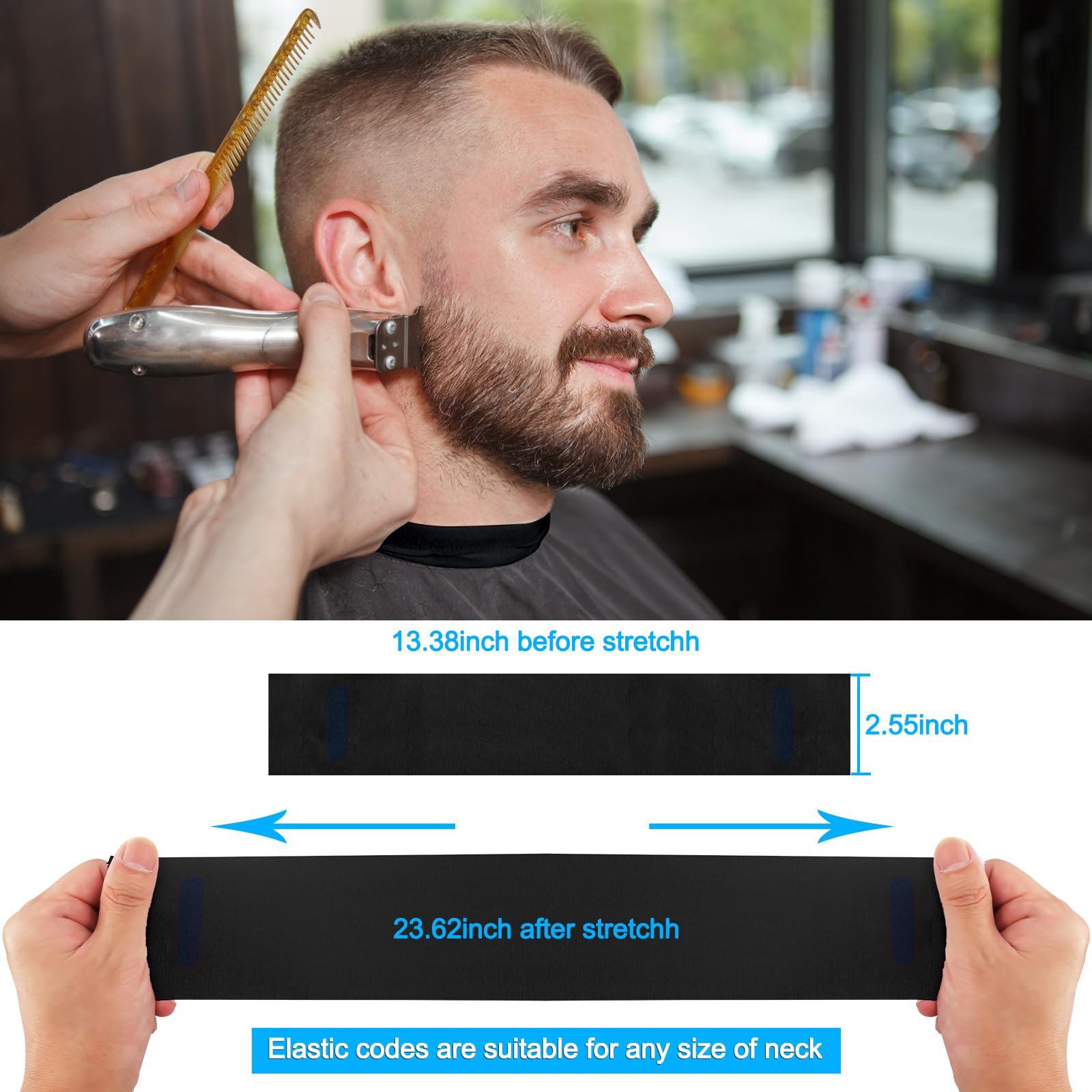 NICEMOVIC 5 Rolls Disposable Barber Paper Neck Strips Barber Accessories, Pro...