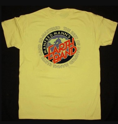 manfred mann's earth band logo yellow color full size shirt TU438