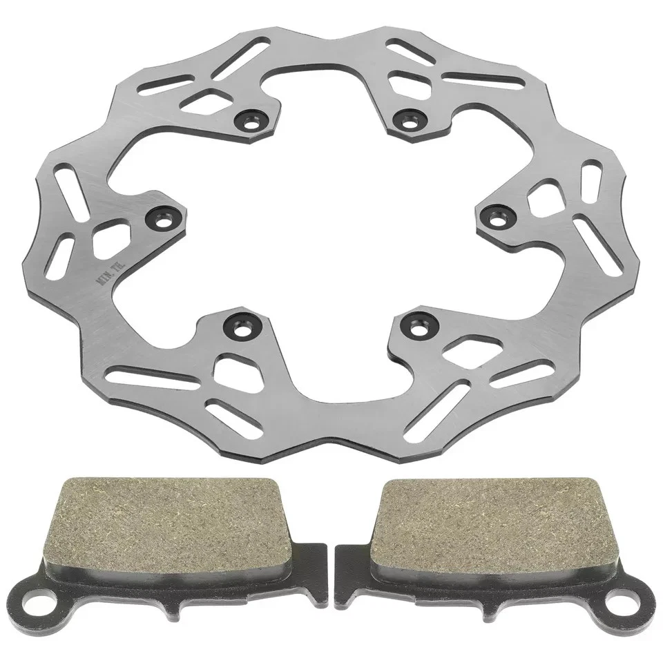 Rotor de disco de freno trasero con pastilla de freno para Yamaha YZ125 YZ250 YZ450F 2003-2025 Foto 3 de 4