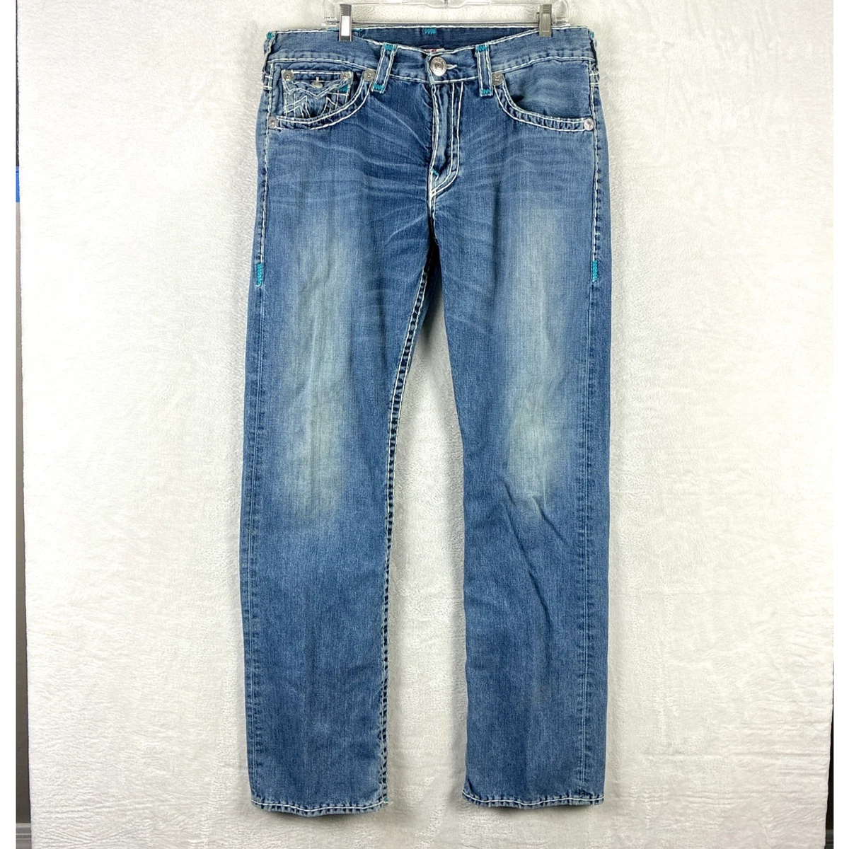 True Religion Ricky Blue Jeans for Men for sale | eBay