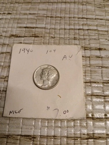 1940 Mercury Dime Silver AU