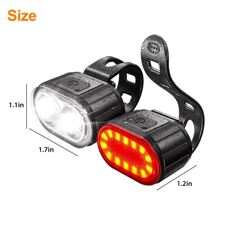 Waterproof and Ultra Bright LED Bike Light USB Charging Bicycle Headlight - Image 2 of 4