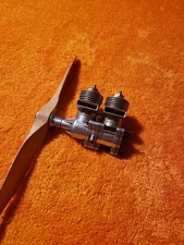 K&B Allyn Engine - Custom Fury Twin Inline .98 Motor Rare - 2 Cylinder - KIK25