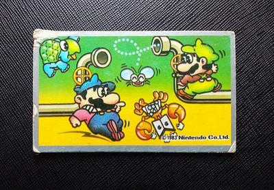 (Game Item) Menko, Famicom, 31966, Mario Bros, Retro, Amada, Nintendo