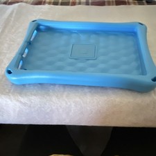 Shockproof Flexible Silicone Tablet Case Blue Green Handle Protective Shell