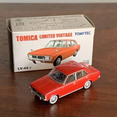 Tomy Tomytec Limited Vintage Tomica 1:64 Scale Red Mitsubishi Galant #LV-45a