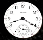 18 Size Pocket Watch Complete Movement  Waltham. Working
