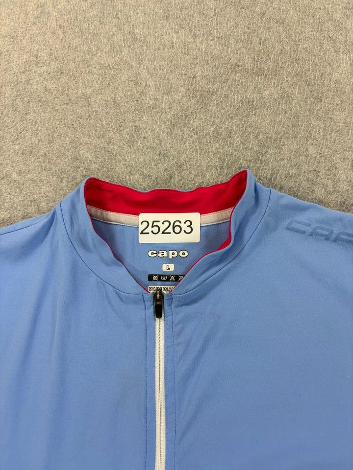 Jersey de ciclismo Capo Athletic Fit cremallera completa (grande para mujer) azul Foto 4 de 4