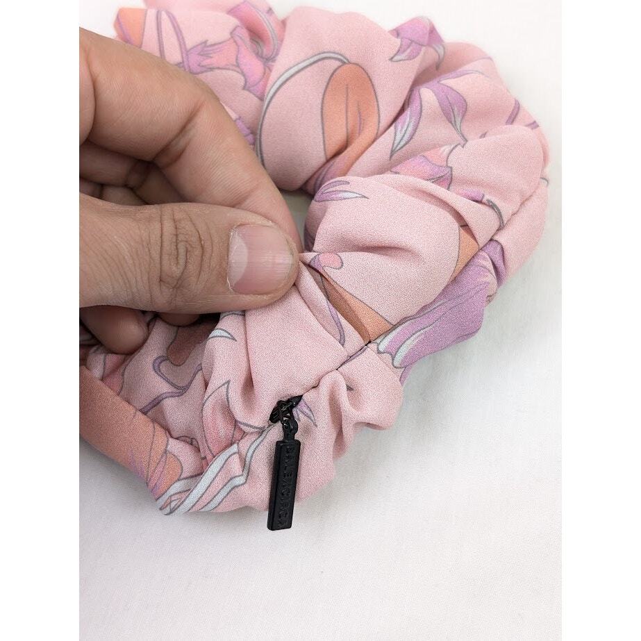 Balenciaga Zip Scrunchie Silk & Brass in Multicolor BNWT OS | eBay