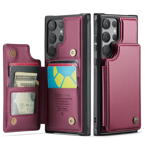 Fr Samsung Galaxy S24 Ultra S23 S22 FE S21 S20 Leather Wallet RFID Blocking Case - Picture 11 of 18