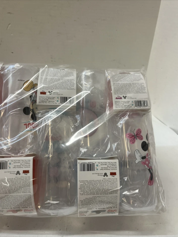 Disney Mickey Mouse Biberón 9 OZ Flujo Medio Silicona Pezón BPA Cantidad Libre 12 Foto 3 de 4
