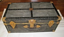 Vintage Steamer Travel Luggage Trunk Treasure Chest Decorative Storage 13/16/30