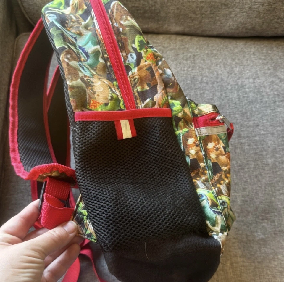 Lego Jurassic World Dinosaurio T-Rex Niños Niños Mochila Escolar Película Foto 4 de 4