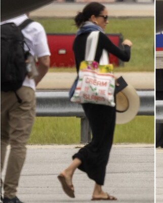 Authentic Handmade Caribbean Feed Tote Bag ASO Meghan Markle