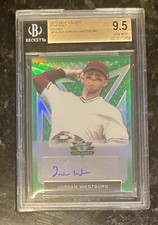 2020 LEAF VALIANT JORDAN WESTBURG GREEN RC AUTO #39/99 BGS GEM MINT 9.5 ORIOLES