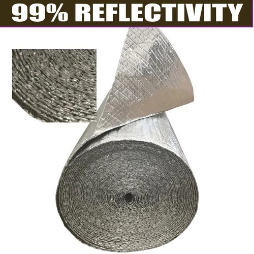 AIR BUBBLE CELL INSULATION REFLECTIVE FOIL ROOF ALUMINIUM 180M2 RADIANTSHIELD - Picture 8 of 11