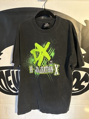 Vtg Y2K WWE D Generation X DX T-Shirt L Shawn Michaels Triple H 2002 Double Side