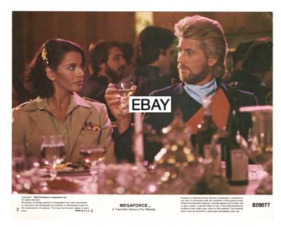 MEGAFORCE 1982 ORIGINAL LOBBY CARD #3 BARRY BOSTWICK HAL NEEDHAM SCI-FI ACTION