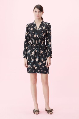 rebecca taylor black floral dress