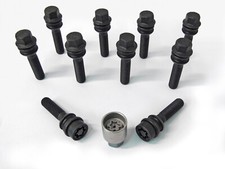 H&R Radschrauben +Schloss 2SET schwarz M14x1,5x59 bew. Kugel R14 B1455907SET|1