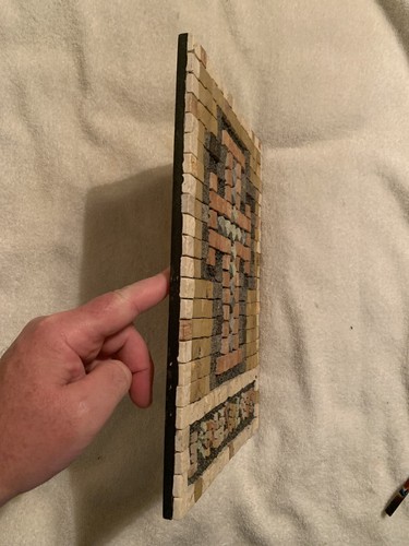GERUSALEMME EILON MOSAICI DA PARETE REALIZZATI CON PIETRE VERE DA ISRAELE 12x8,5 - Foto 7 di 12